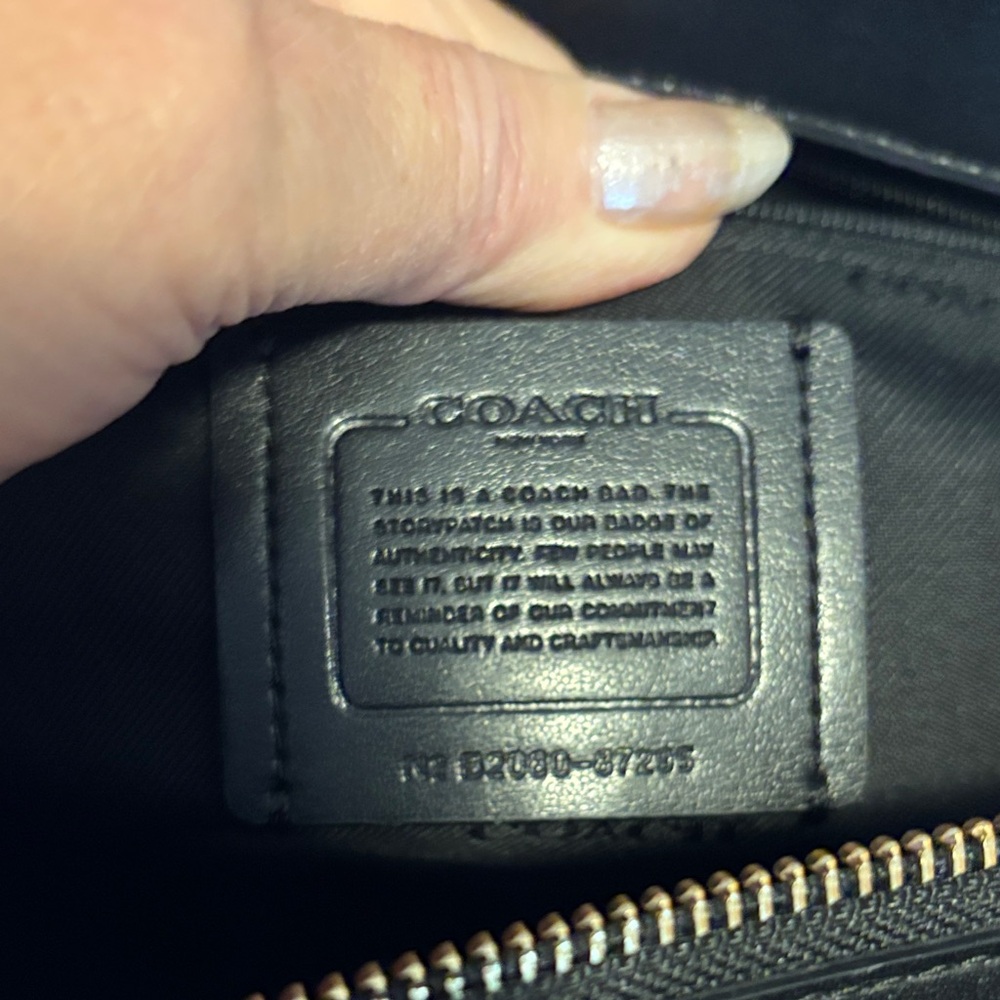 Coach Black Leather Shoulder Bag - Picture 8 of 11